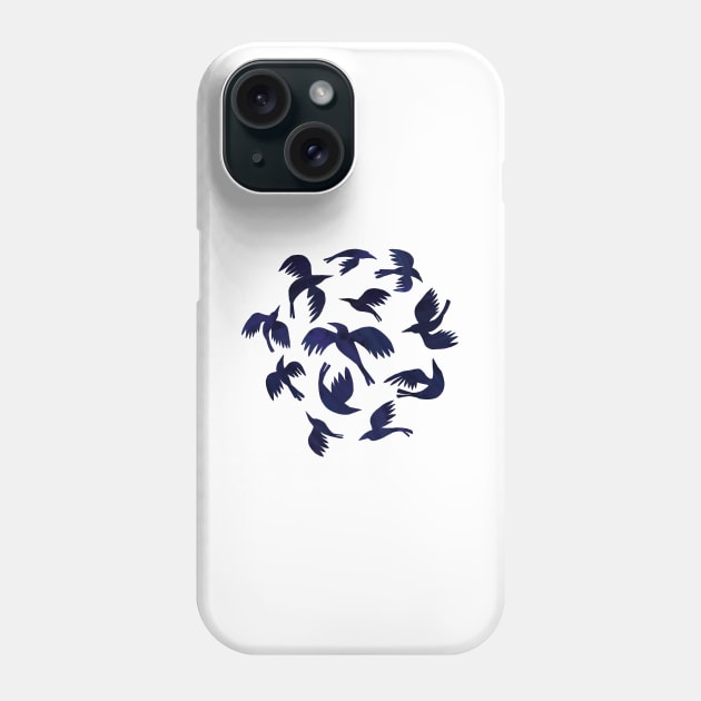 Murder of Crows, Day and Night Phone Case by JCPhillipps