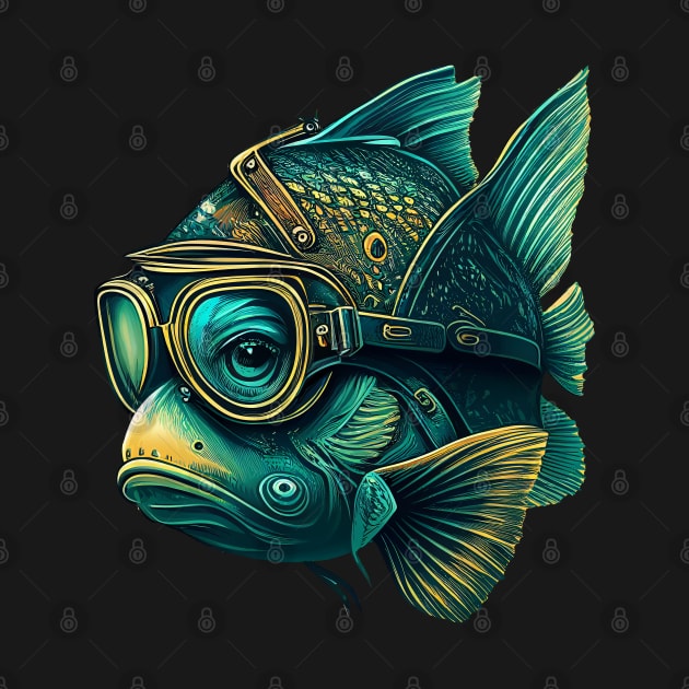 Fish in Goggles by Demons N' Thangs