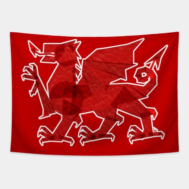 Red Dragon Tapestry by fimbis