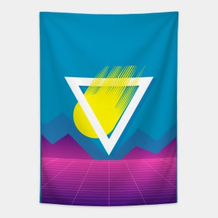 Retro 80s Graphic Design Tapestry