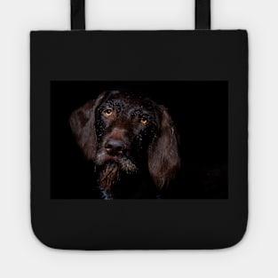 German Wirehaired Pointer Portrait Tote