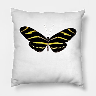 🦋 Zebra Longwing (Heliconius charithonia) Bold Butterfly Pillow