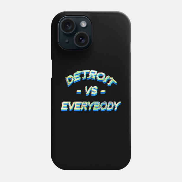 VS Everybody Glitch Phone Case by Luba