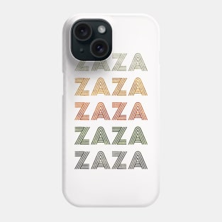 Love Heart Zaza Tee Grunge Vintage Style Black Zaza Phone Case