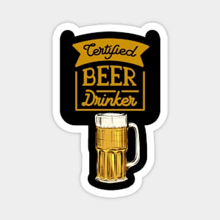 Certified Beer Drinker #105 Magnet