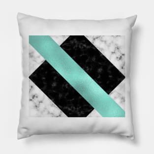 Mint marble VI Pillow