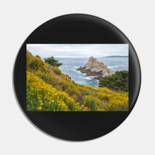 Sunflowers on Slope Pin