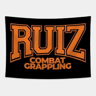 Ruiz Combat Grappling (Orange Text) Tapestry