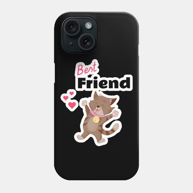 Best Friend Cat Phone Case by MONMON-75