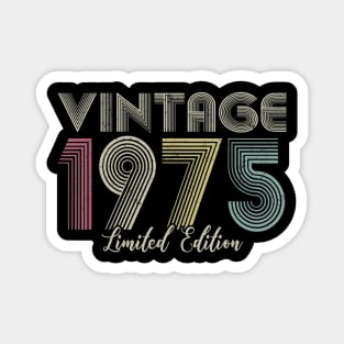 Vintage 1975 Limited Edition Men Women Birthday Magnet