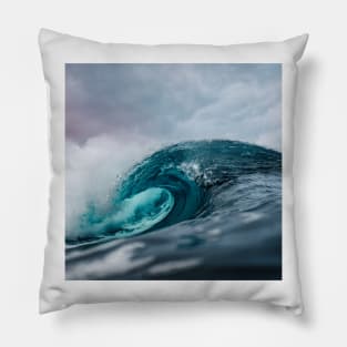 Beautiful Turquoise Ocean Wave Pillow