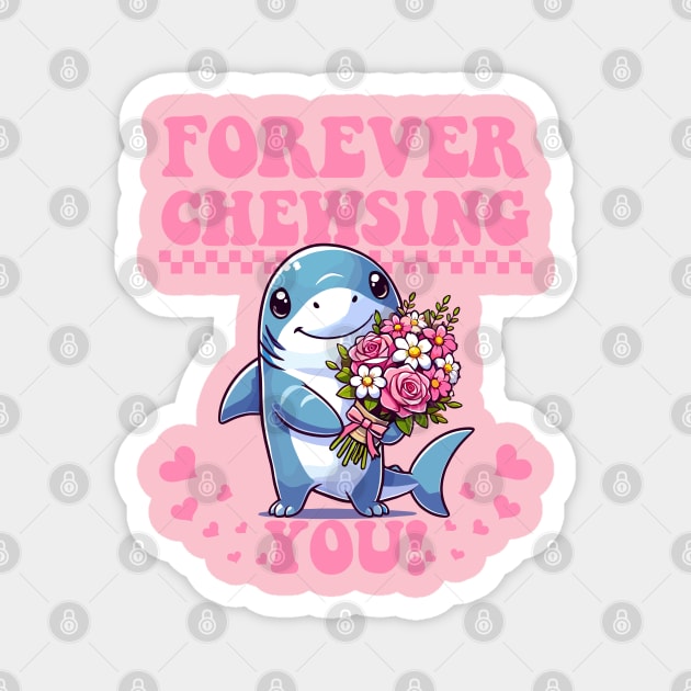 Valentine's Shark Magnet by JessArty