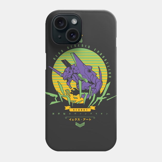 022 Evangelion Vintage Phone Case by Yexart