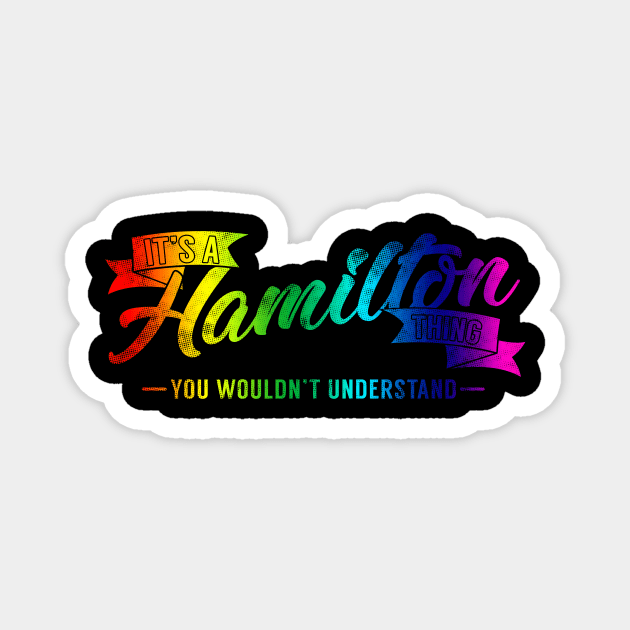 It's A Hamilton Thing You Wouldn't Understand Rainbow Magnet by theperfectpresents