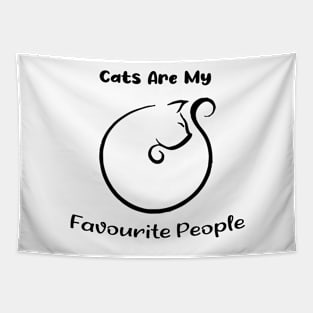 Cat are my favourite people gift for lover cat Tapestry