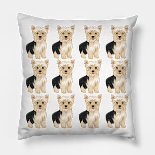 Yorkshire terrier cute pattern Pillow