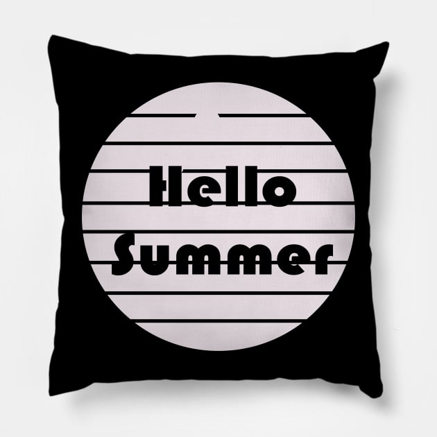 Hello Summer Pillow by Fandie