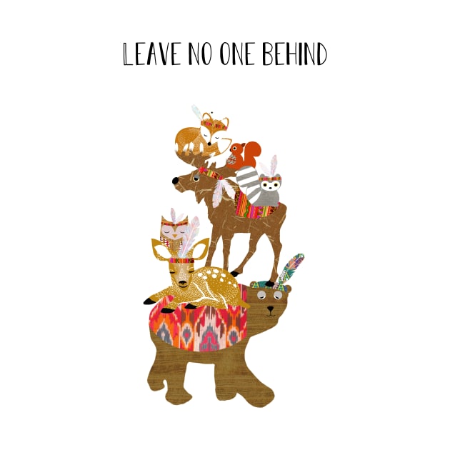 Stacked animals - Leave no one behind by GreenNest