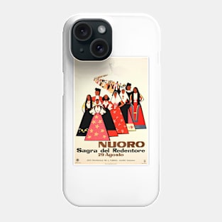 NUORO Sagra del Redentore Italy Art Deco Advertisement Vintage Italian Phone Case