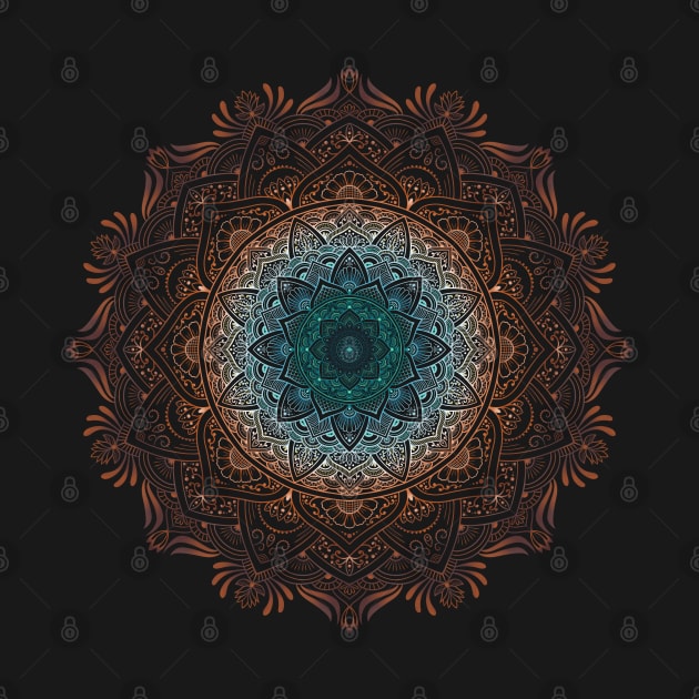 Copper Mandala by SheaBondsArt