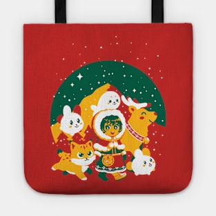 Winter animals Tote