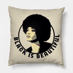 Black panther party t-shirt Pillow