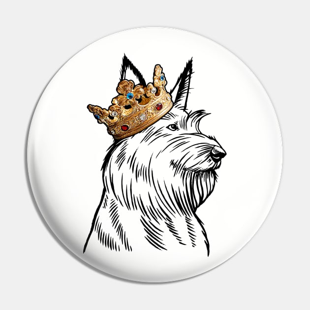 Berger Picard Dog King Queen Wearing Crown Pin by millersye