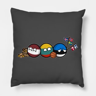 Polandball - Baltic Family Portrait Pillow