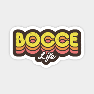 Retro Bocce Life Magnet