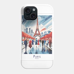 Vintage Parisian Elegance at the Eiffel Tower Phone Case