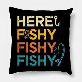 Retro Fish Lover Pillow