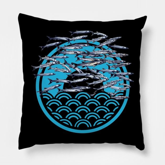 Barracuda cyclone Scuba Pillow by LekPanda