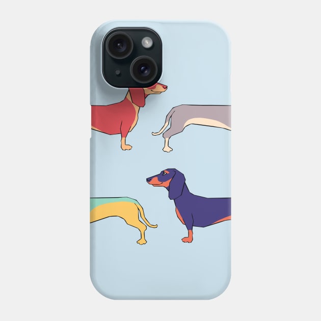 Dachshunds Phone Case by Oh Hokey Pokey