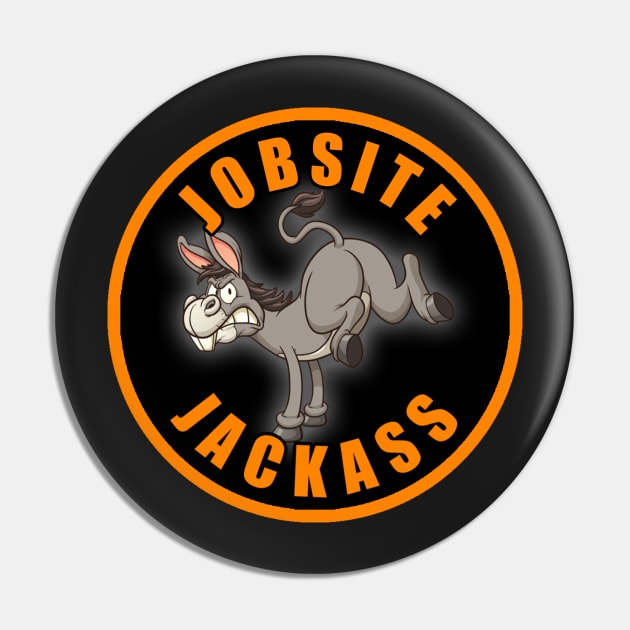 Jobsite Jackass Pin by  The best hard hat stickers 