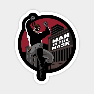 Man in the Mask Cityscape Magnet