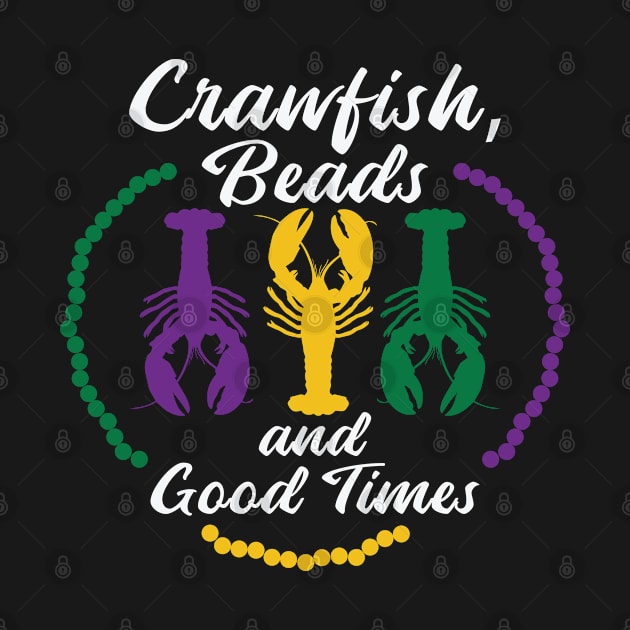 Mardi Gras Beads Carnival Crawfish Party Drinking by Tom´s TeeStore