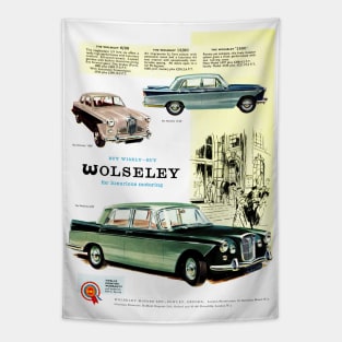 A vintage Wolseley car advert Tapestry