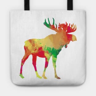 Moose Paint Splatter Tote