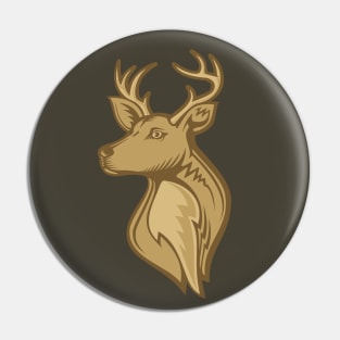 Deer Head Pin