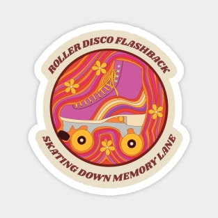 Roller Disco Flashback -Skating Down Memory Lane Magnet