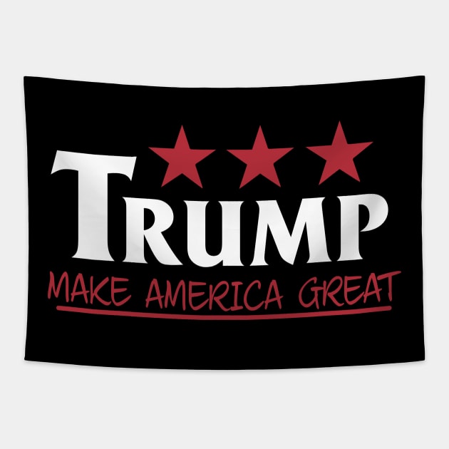 Make America great Donald Trump President USA Gift Tapestry by biNutz