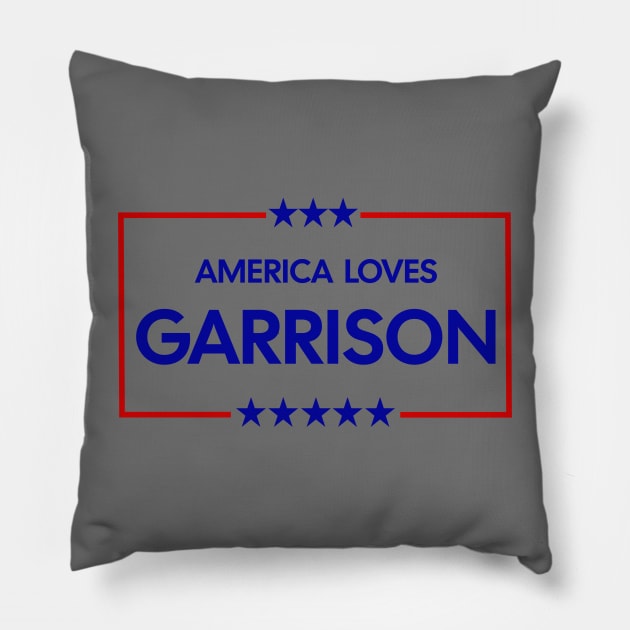 America Loves Garrison Pillow by Brookcliff