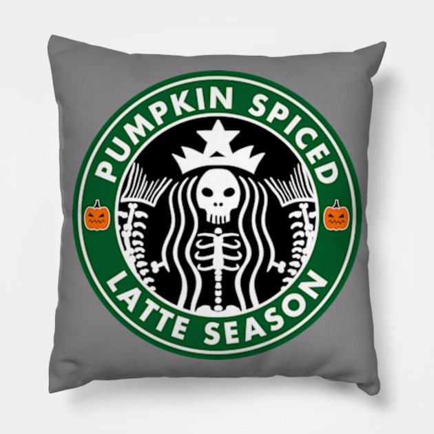 Pumpkin Spiced Latte Pillow by Nyaxxy