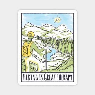 hiking is a therapy Magnet