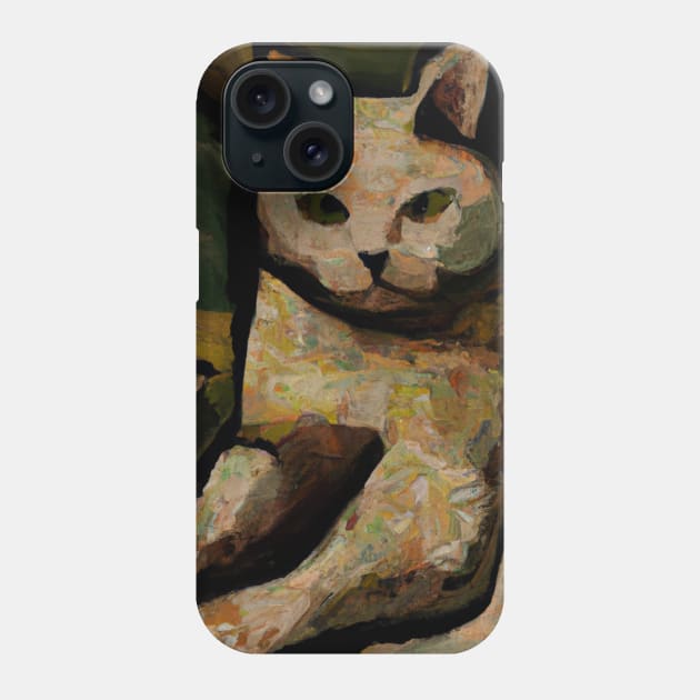 Tabby Cat in the Style of Cezanne Phone Case by Star Scrunch