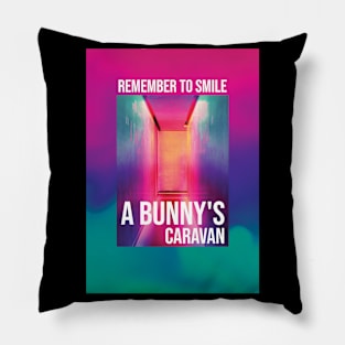 A Bunny's Caravan Pillow