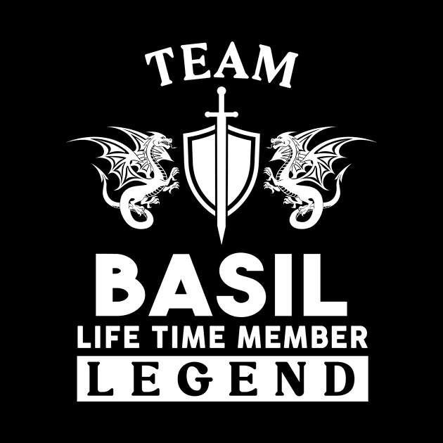 Basil Name T Shirt - Basil Life Time Member Legend Gift Item Tee by unendurableslemp118