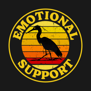 Emotional Support Animal - Heron Bird T-Shirt