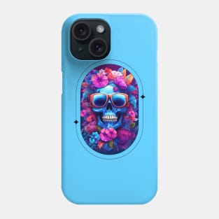 Skull and Flowers Phone Case