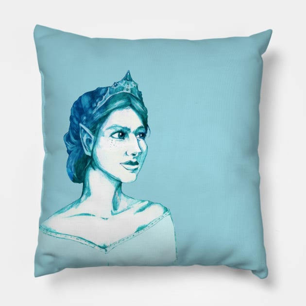 Elven Princess Pillow by FishWithATopHat